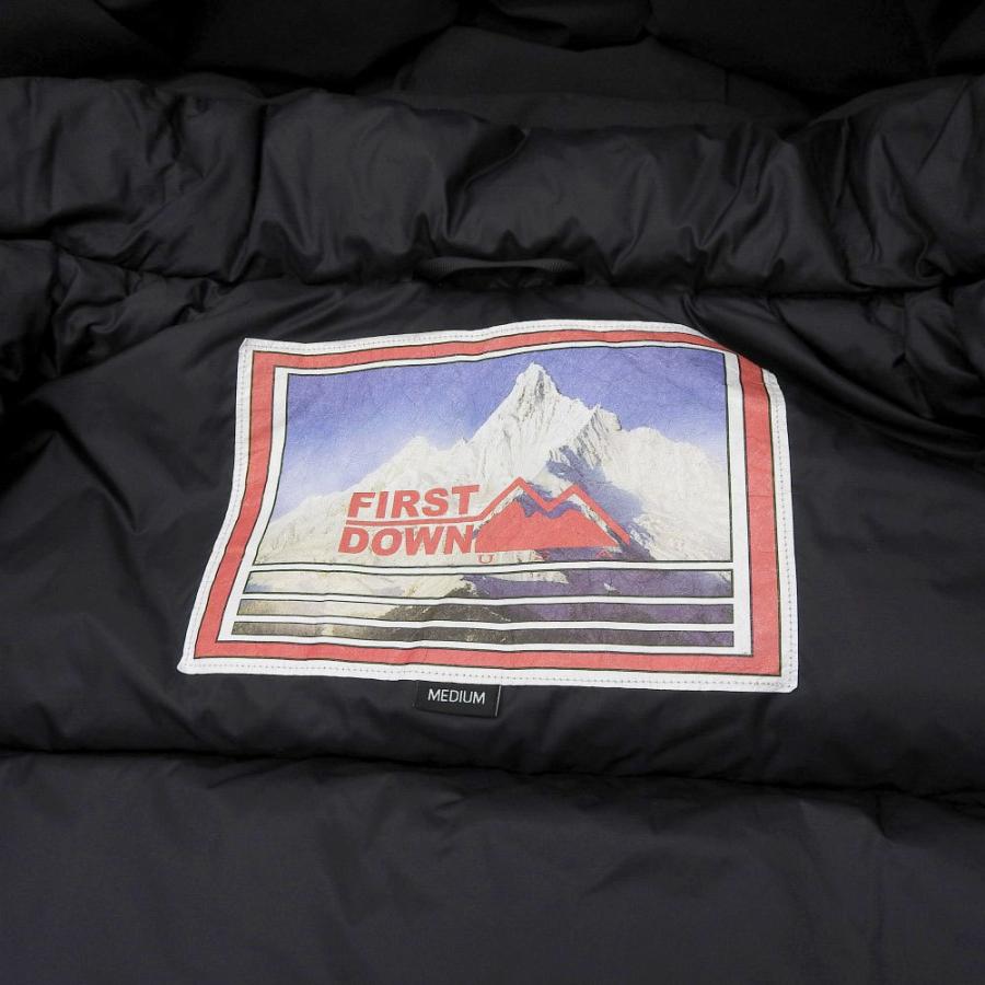 FIRST DOWN ファーストダウン ダウンジャケット レディース ブラック M