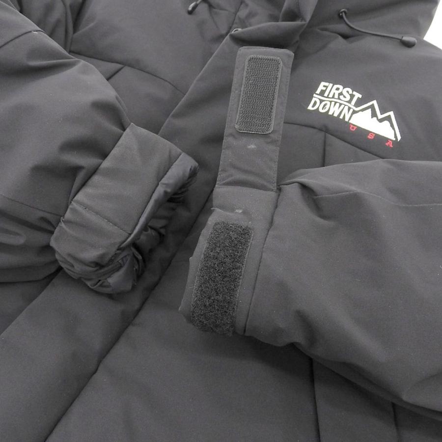 FIRST DOWN ファーストダウン ダウンジャケット レディース ブラック M