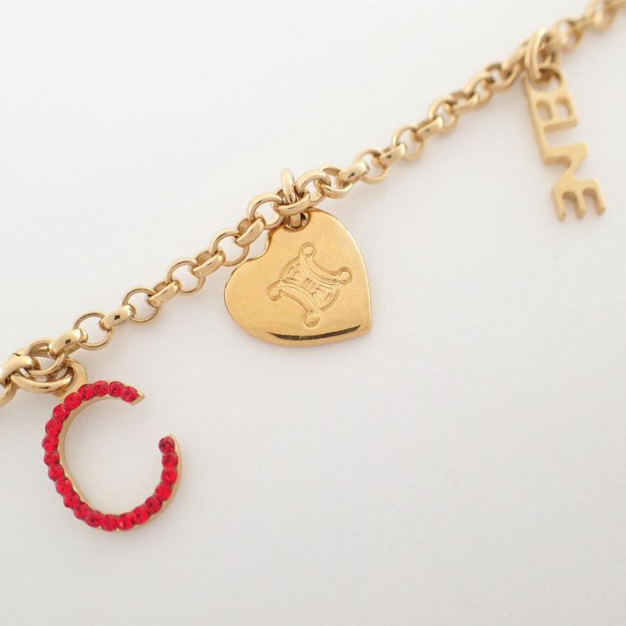 CELINE（セリーヌ） ラインストーン装飾 チャーム チェーン