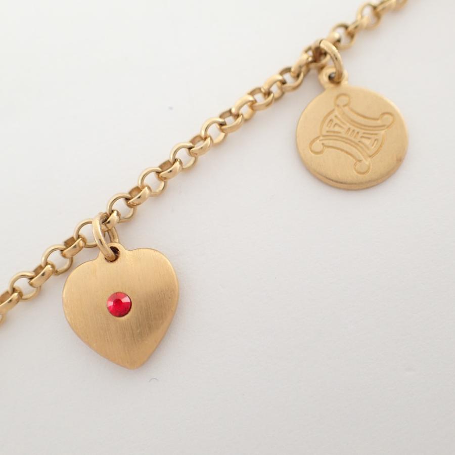 CELINE（セリーヌ） ラインストーン装飾 チャーム チェーン