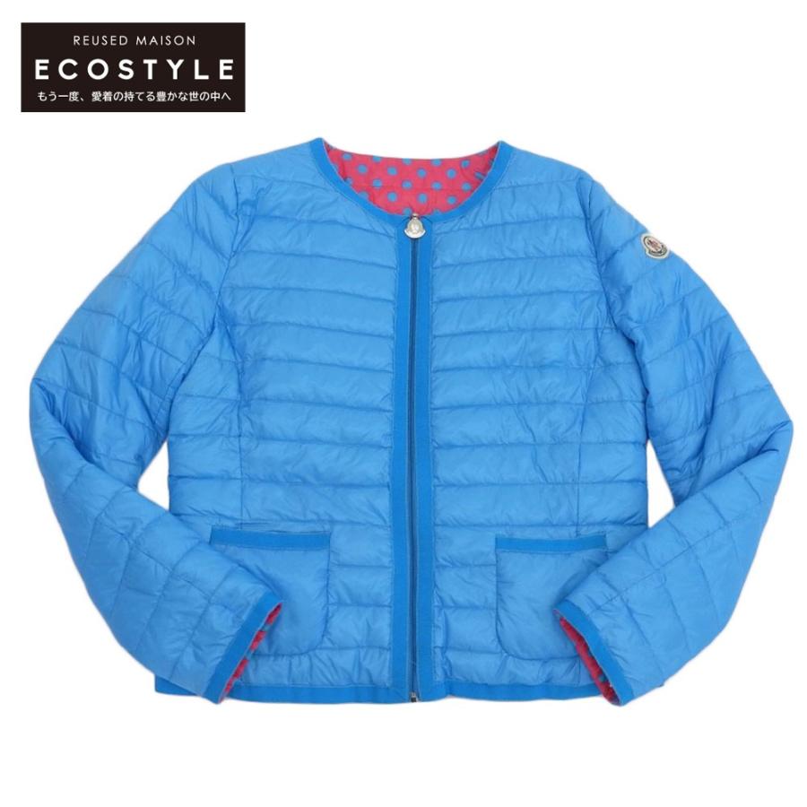 MONCLER 美品 モンクレール ノーカラー リバーシブルダウン MONCLER 美品 モンクレール ノーカラー リバーシブルダウン