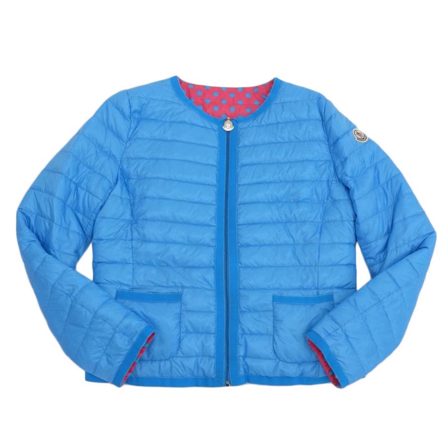 MONCLER 美品 モンクレール ノーカラー リバーシブルダウン MONCLER 美品 モンクレール ノーカラー リバーシブルダウン