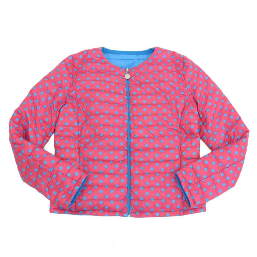 MONCLER 美品 モンクレール ノーカラー リバーシブルダウン MONCLER 美品 モンクレール ノーカラー リバーシブルダウン