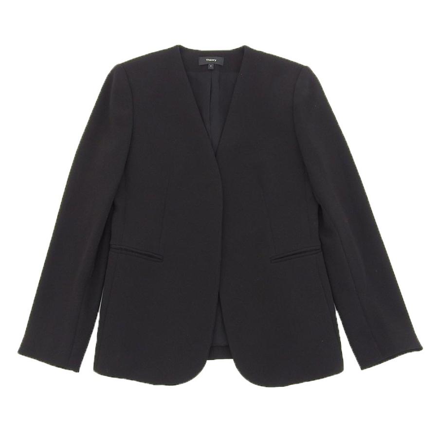 美品 Theory セオリー CLASSIC CREPE カラーレス ジャケット 