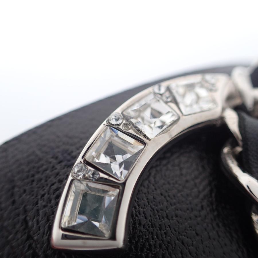 CHANEL（シャネル） P18K ラインストーン装飾 CCココマーク レザー