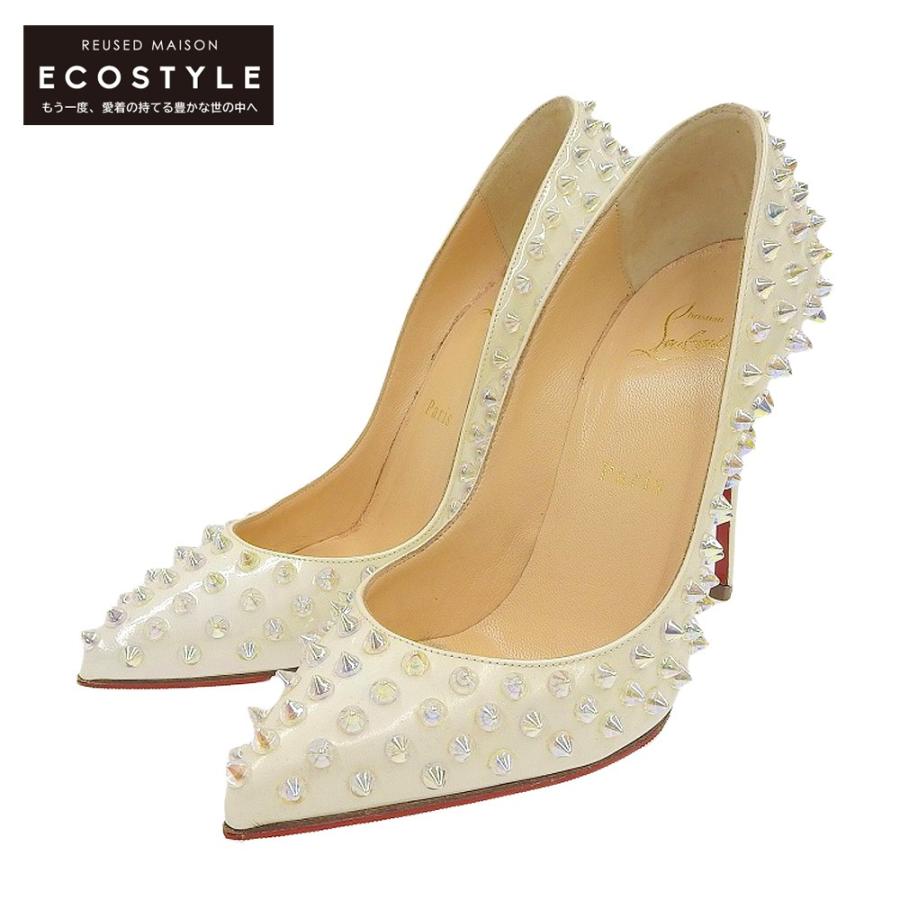 クリスチャンルブタンChristianLouboutinスパイククリアパンプス Christian Louboutin 美品 CHRISTIAN LOUBOUTIN クリスチャン