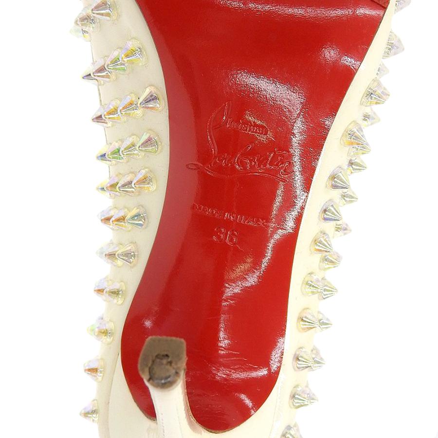 クリスチャンルブタンChristianLouboutinスパイククリアパンプス Christian Louboutin 美品 CHRISTIAN LOUBOUTIN クリスチャン