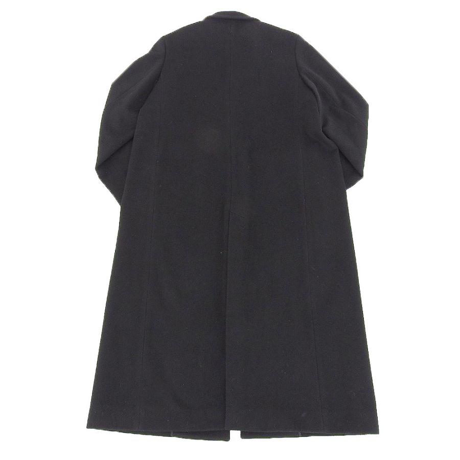 美品 ICB アイシービー ウール チェスター コート レディースブラック