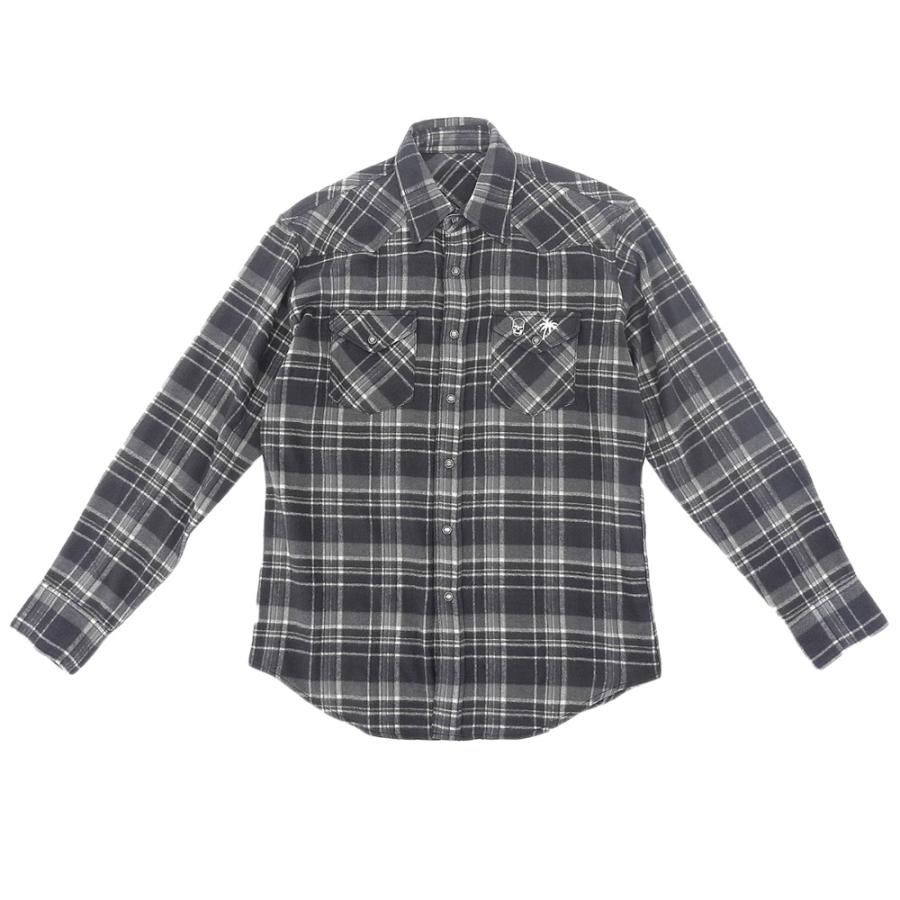 lucien pellat-finet ルシアンペラフィネ カジュアルシャツ メンズ 【古着】【中古】 未使用 lucien pellat finet ルシアンペラフィネ 刺繍入り チェック