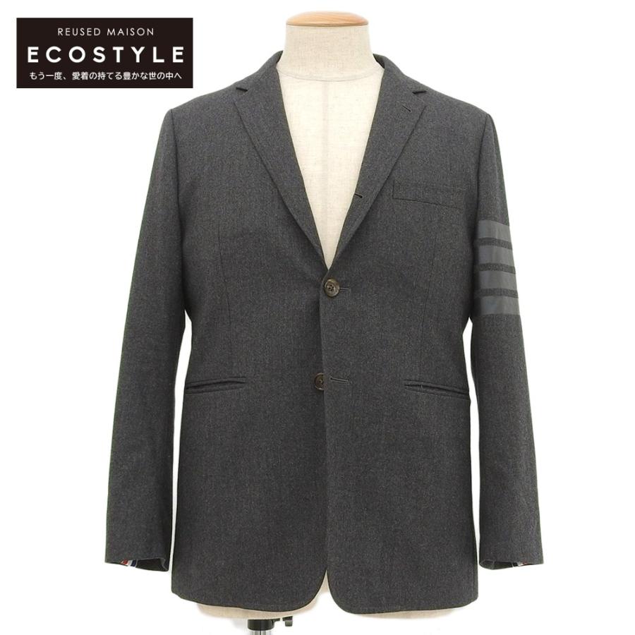 美品 THOM BROWNE トムブラウン ギャバジンウール シングル ライン 