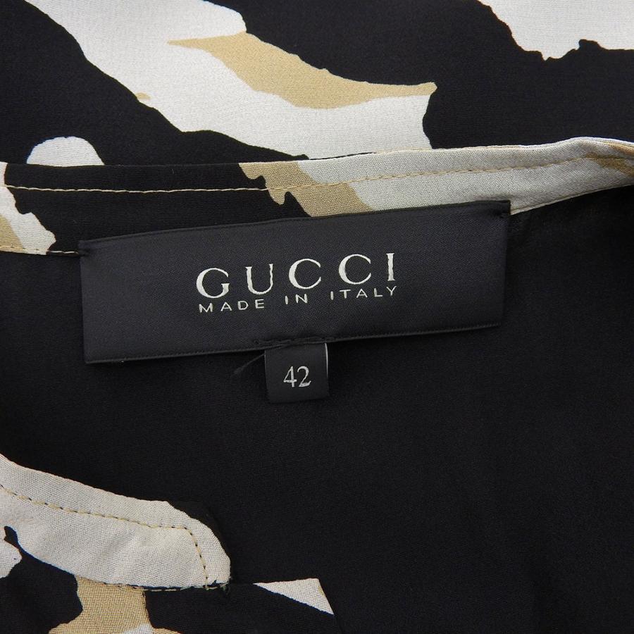 GUCCI（グッチ） 美品 シルク100% ワンピース ゼブラ柄 レディース