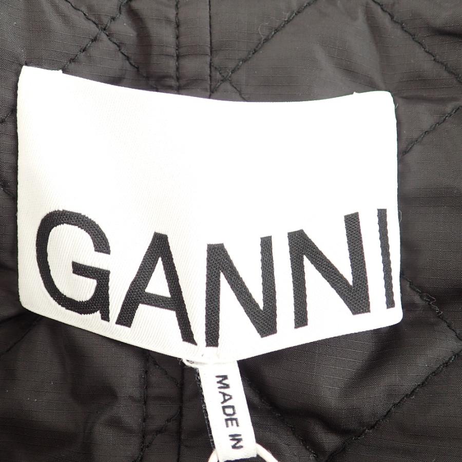 新品同様/ GANNI ガニー F3744 ベルト付 チェック/キルティング ...