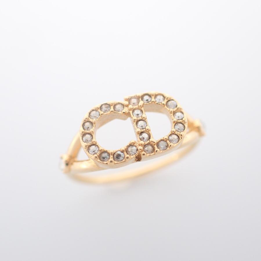 Christian Dior クリスチャンディオール リング ラインストーンS