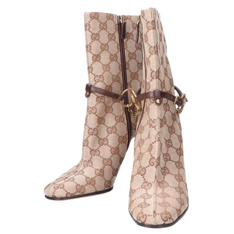 GUCCI 美品 グッチ 115067 ホースビット GGキャンバス サイド GUCCI 美品 グッチ 115067 ホースビット GGキャンバス サイド