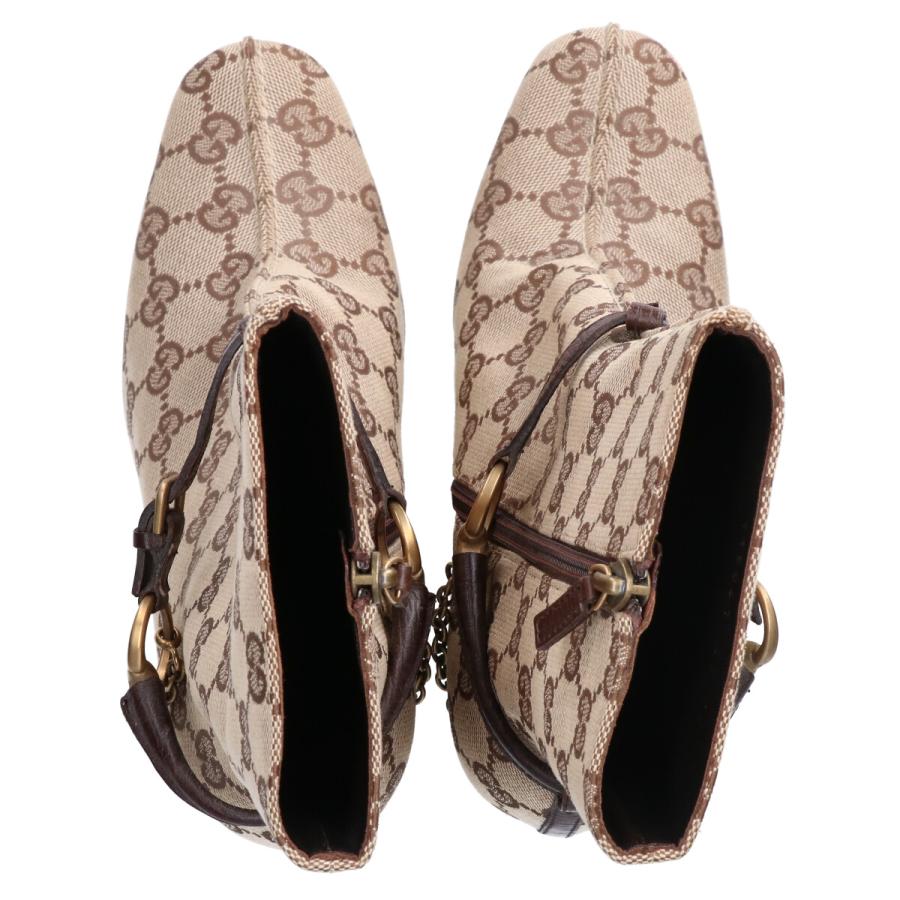 GUCCI 美品 グッチ 115067 ホースビット GGキャンバス サイド GUCCI 美品 グッチ 115067 ホースビット GGキャンバス サイド