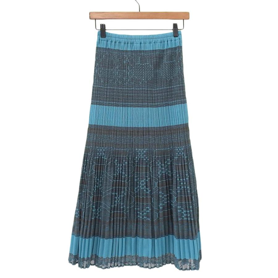 PLEATS PLEASE プリーツプリーズ プリーツスカート レディース ブルー  