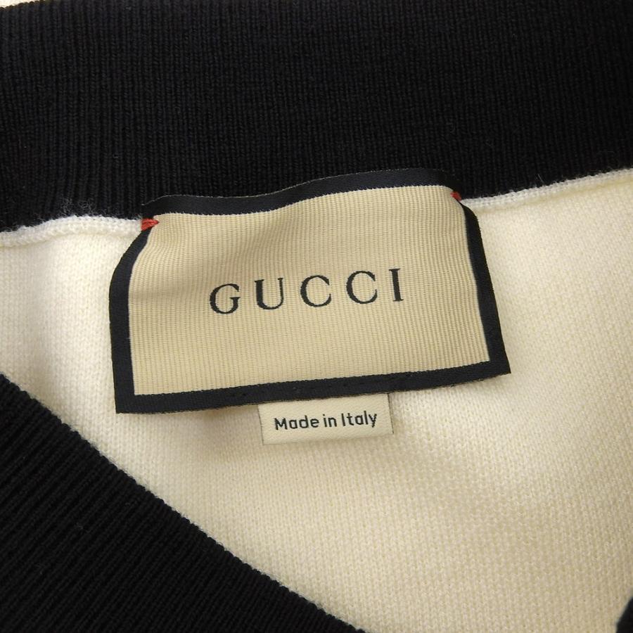 GUCCI（グッチ） 美品 ロゴ ニット スカート レディース アイボリー S  