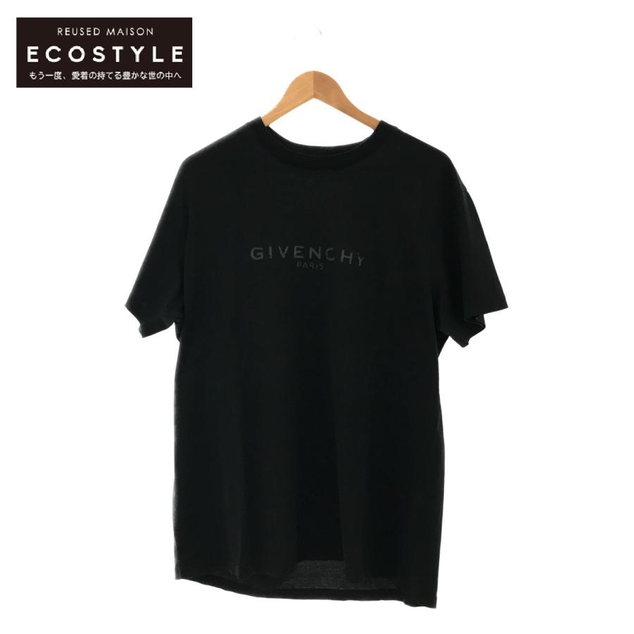 国内正規/ GIVENCHY ジバンシィ BM70T93002 ダメージロゴ 半袖Tシャツ 