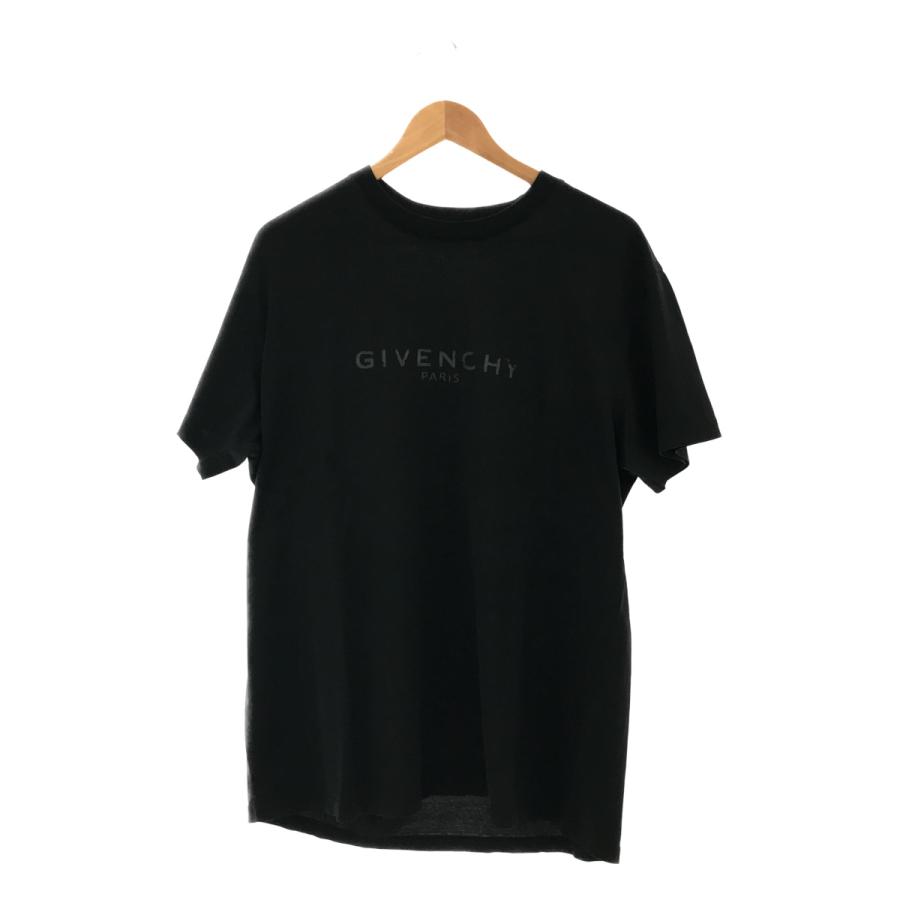 国内正規/ GIVENCHY ジバンシィ BM70T93002 ダメージロゴ 半袖Tシャツ 