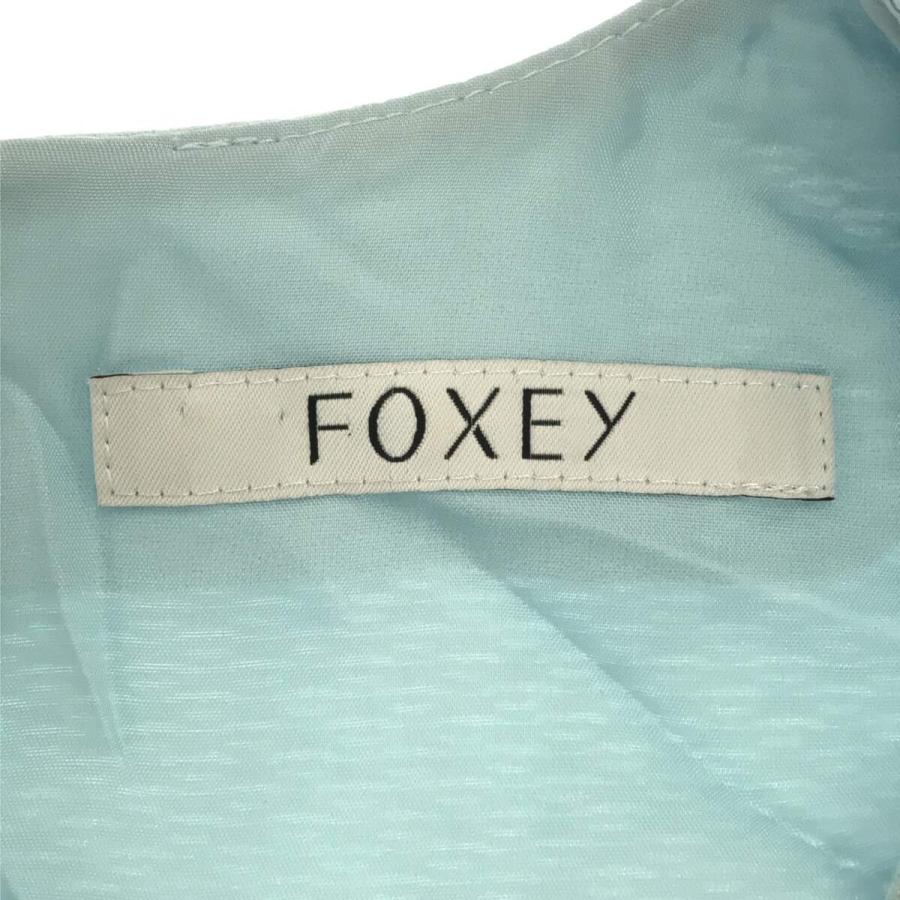 FOXEY（フォクシー） 美品/ 40322 Dress バロン生地 Vネック