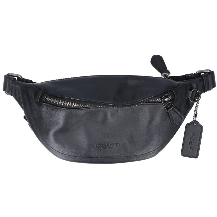 美品 コーチ ボディバッグ F84710 ブラック COACH（コーチ） F84710 ワーレン ミニ ウエスト / ボディバッグ