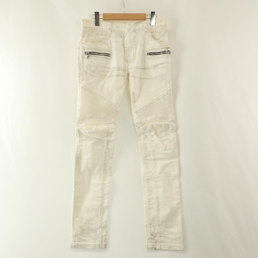 BALMAIN（バルマン） 美品/ S6HT572D423 USED加工 バイカー ストレッチ