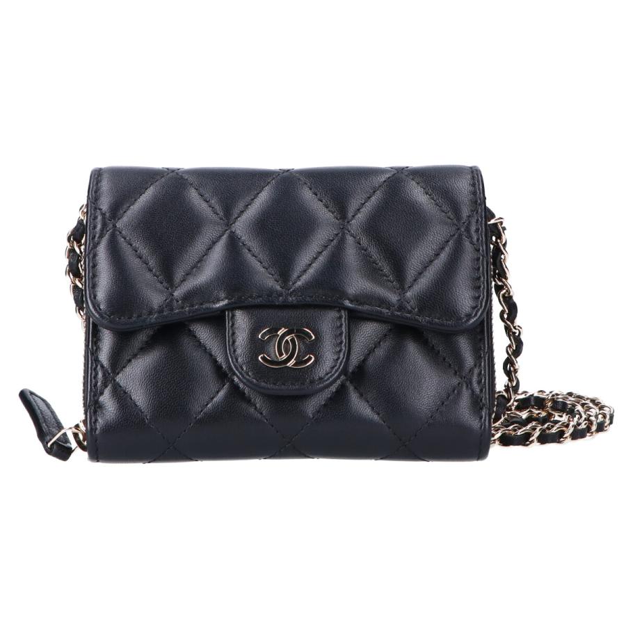 CHANEL 美品/ シャネル 31番台 マトラッセ ラムスキン チェーン