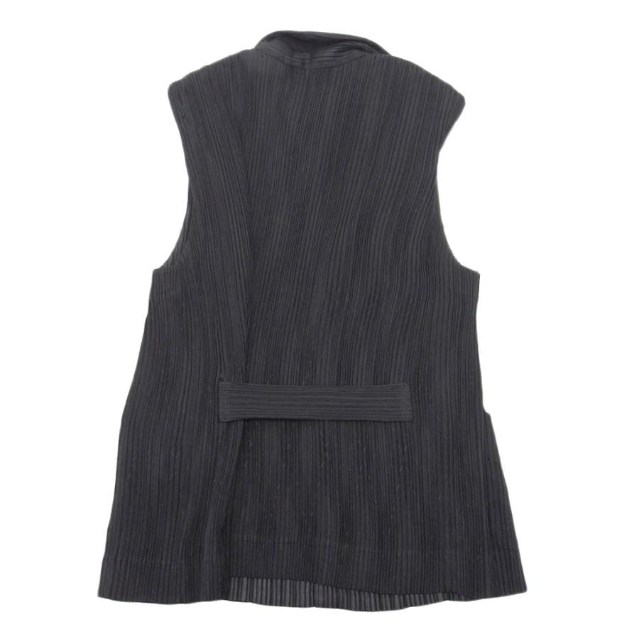 ISSEY MIYAKE イッセイミヤケ アーガイルプリーツベスト IM63-FE901 チャコール系 M 美品 ISSEY MIYAKE イッセイミヤケ アーガイル柄 プリーツ ジレ ベスト