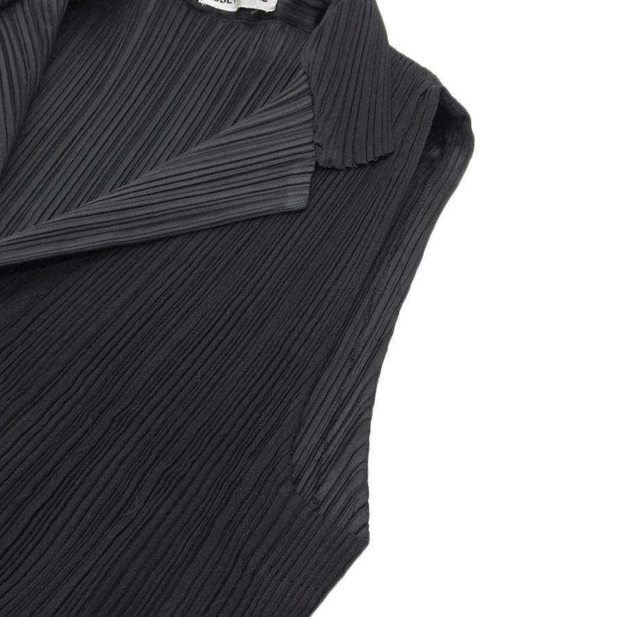 ISSEY MIYAKE イッセイミヤケ アーガイルプリーツベスト IM63-FE901 チャコール系 M 美品 ISSEY MIYAKE イッセイミヤケ アーガイル柄 プリーツ ジレ ベスト