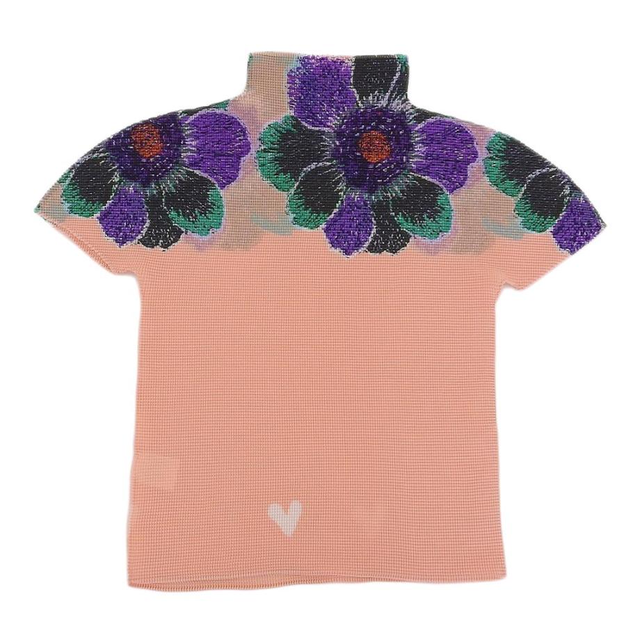 me by ISSEY MIYAKE 花柄タートルトップス