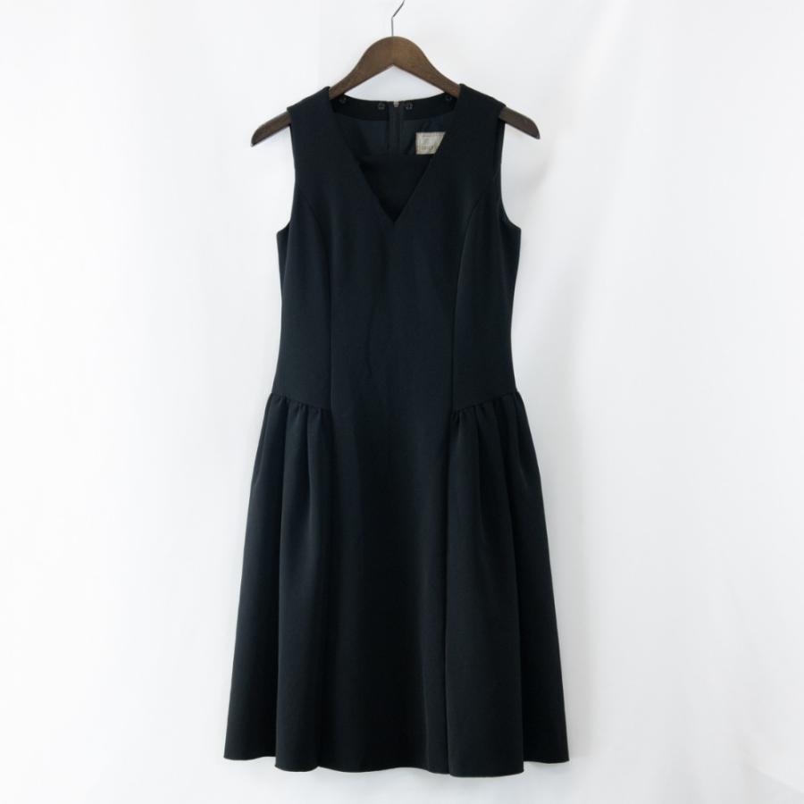美品】DAISY LIN ワンピース ノースリーブ Aライン ブラック