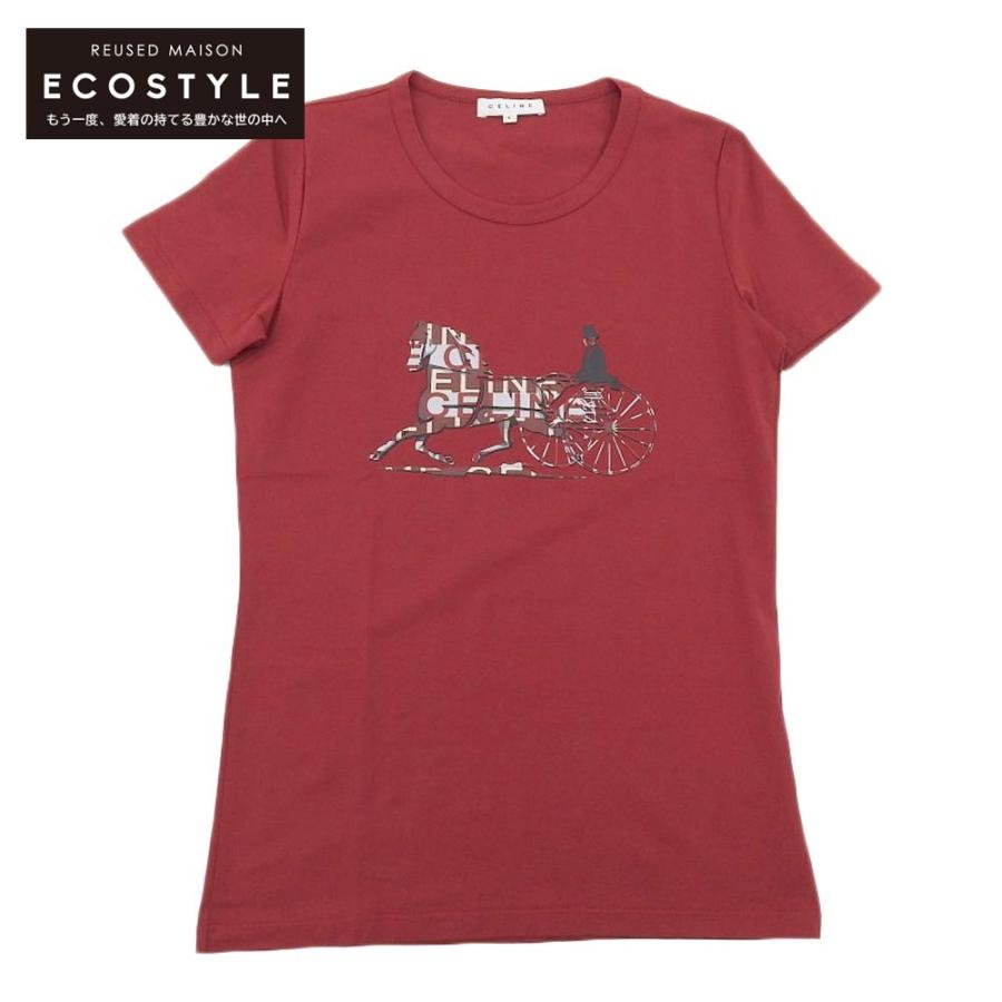 【未使用】CELINE セリーヌ Tシャツ 馬車 CELINE セリーヌ ロンT ロゴ Tシャツ ホワイト 馬車 キッズ