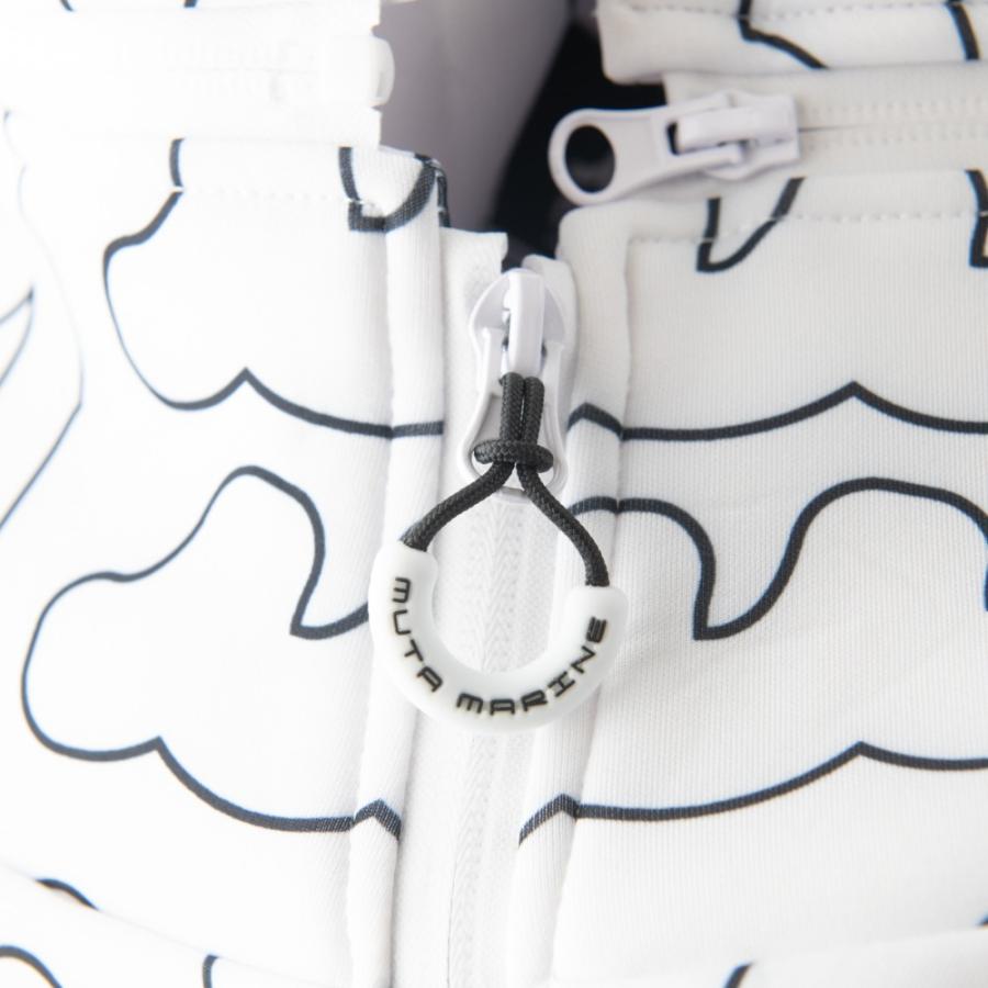 新品未使用 muta MARINE ロゴアレンジメント ジップアップパーカー 新品未使用 muta MARINE ロゴアレンジメント ジップアップ