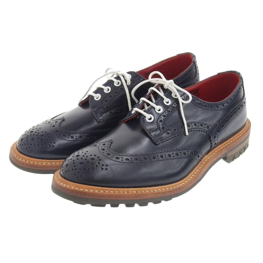 新品同様 Trickers トリッカーズ 外羽根 ウィングチップ フルグローブ 
