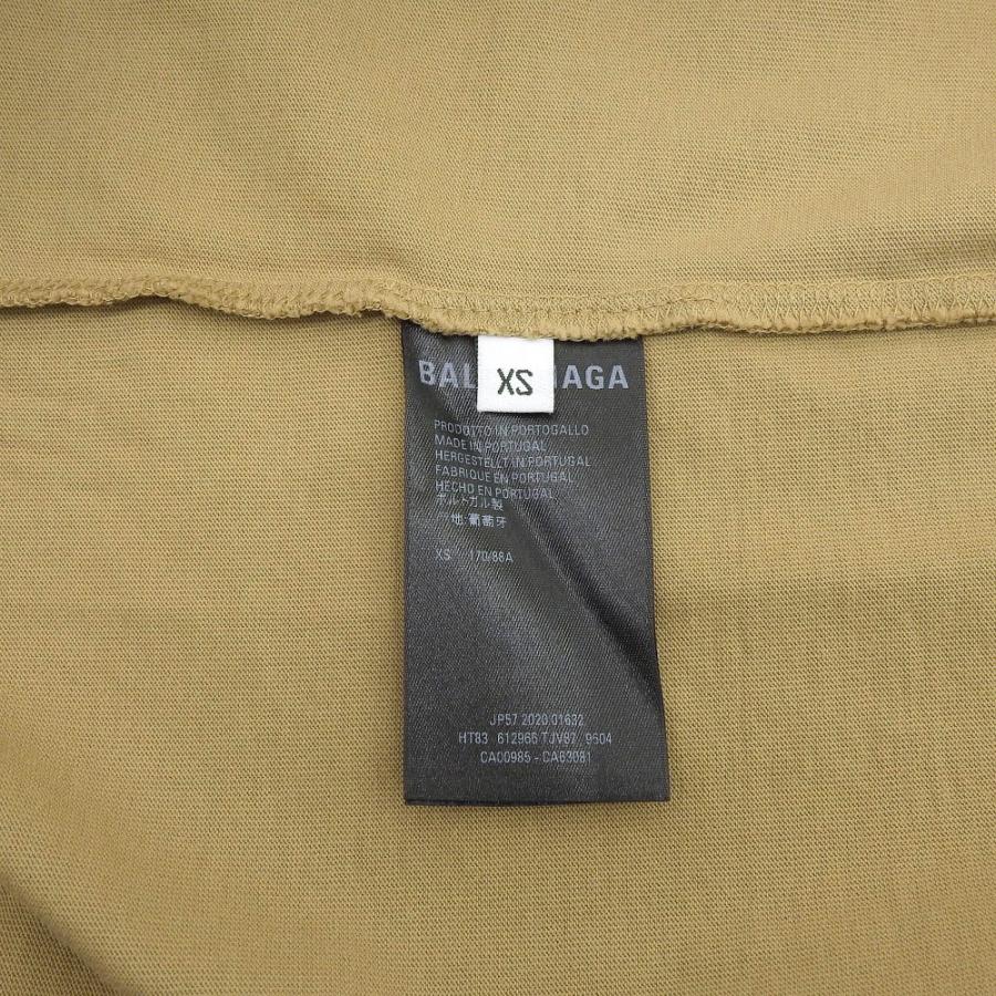 BALENCIAGA 美品 バレンシアガ ロゴ 半袖Tシャツ メンズ ベージュ XS 