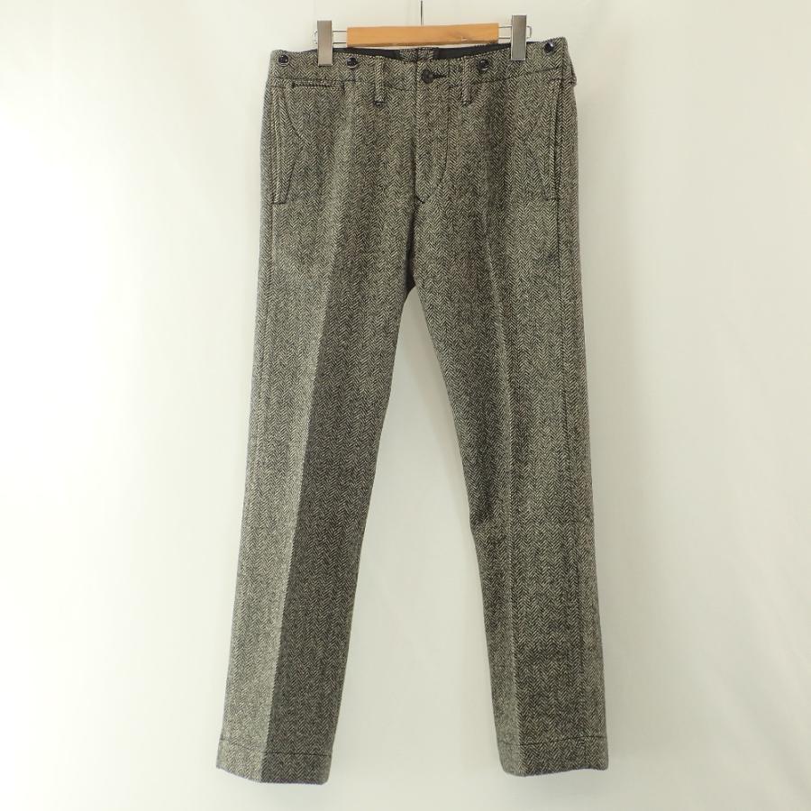 RRL ダブルアールエル ヘリンボーン ウールパンツ 32 イタリア製 美品/ RRL ダブルアールエル ヘリンボーン ウール ツイードパンツ