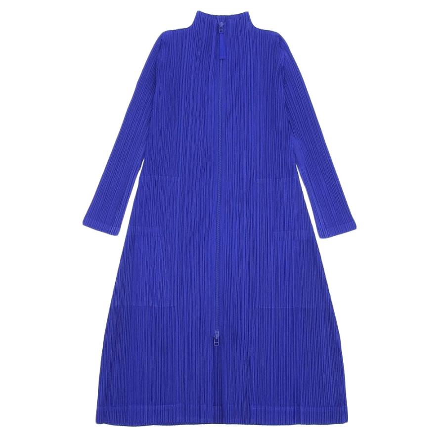 美品 PLEATS PLEASE プリーツプリーズ ZIP コート レディース ブルー 2