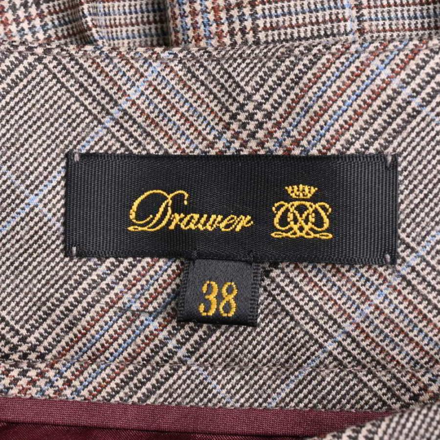 ドゥロワー セットアップ レディース 36 スカート チェック ウール