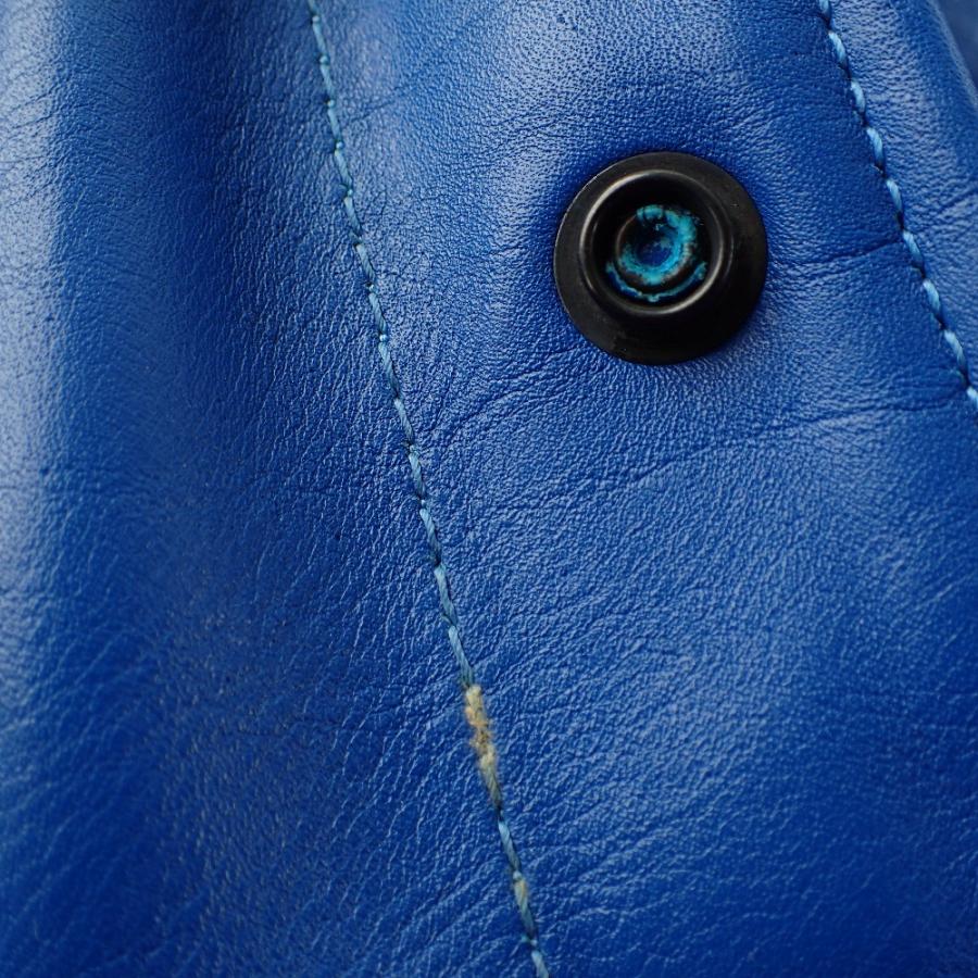 VANSON（バンソン） レザー Gジャン型 ジャケット 36 ブルー メンズ