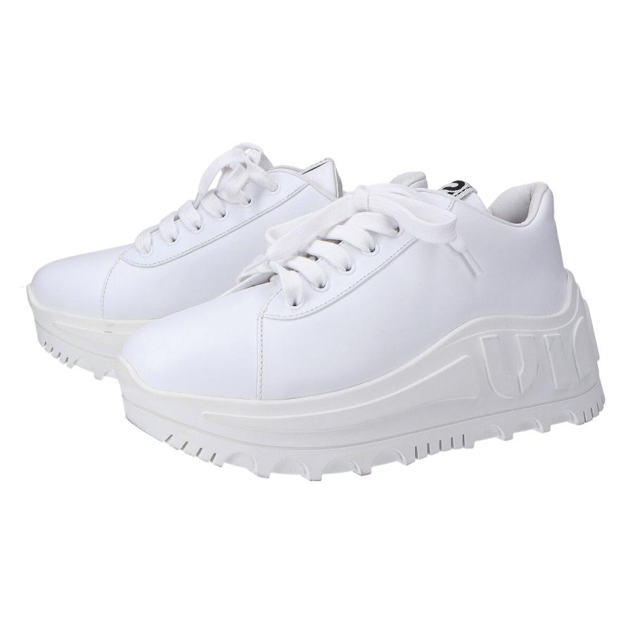 miu 美品/ MIUMIU ミュウミュウ 5E758 HIGH SOLE LOGO レザー miu 美品/ MIUMIU ミュウミュウ 5E758 HIGH SOLE LOGO レザー