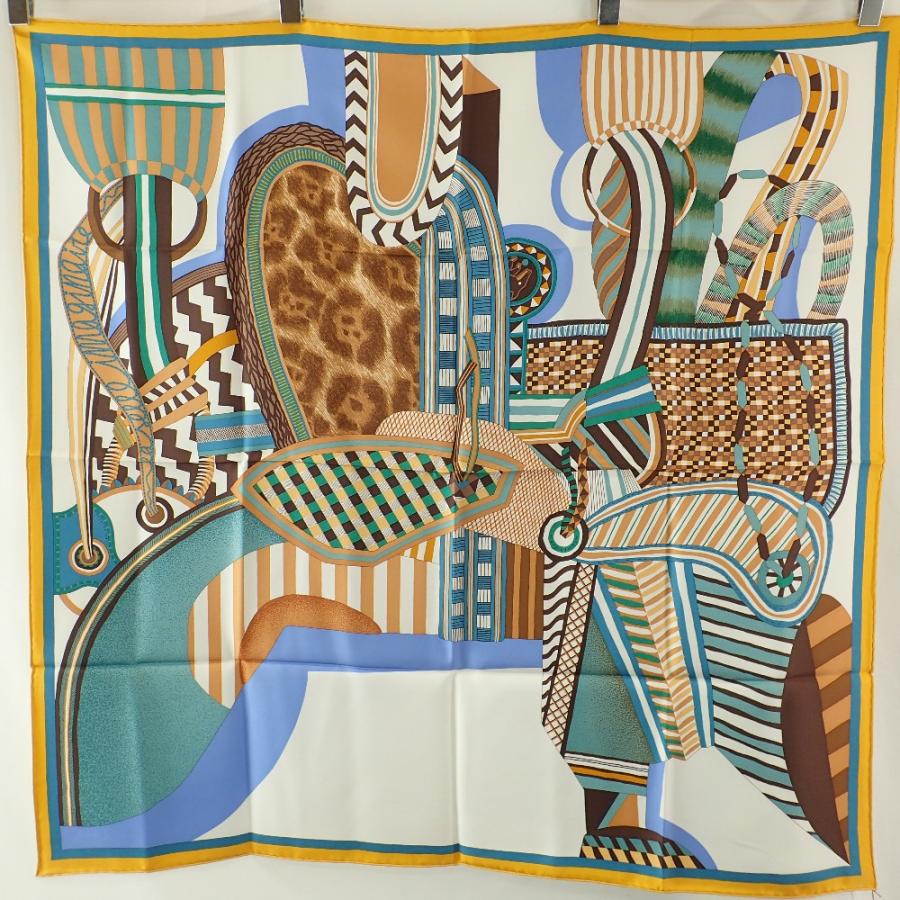 新品未使用 HERMES エルメス 22SS H003846S 04 カレ90 空想の鞍 シルク