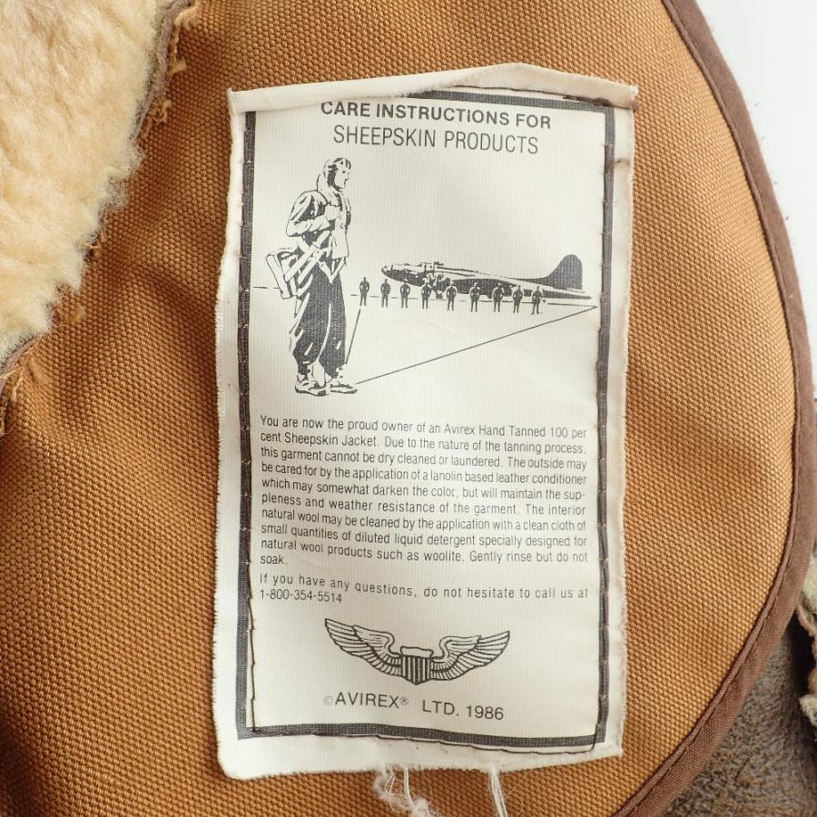 AVIREX アヴィレックス AC-17755 B-6 シープスキンムートン