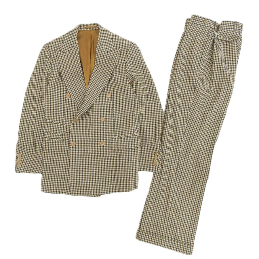 Scye（サイ） 美品 ガングラブチェック 6B ダブル ジャケット スーツ 