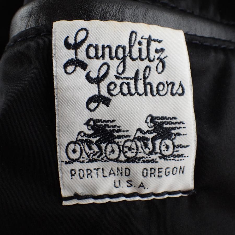 Langlitz Leathers レザー ベスト 42 美品/ Langlitz Leathers ラングリッツレザー レザー ベスト 42
