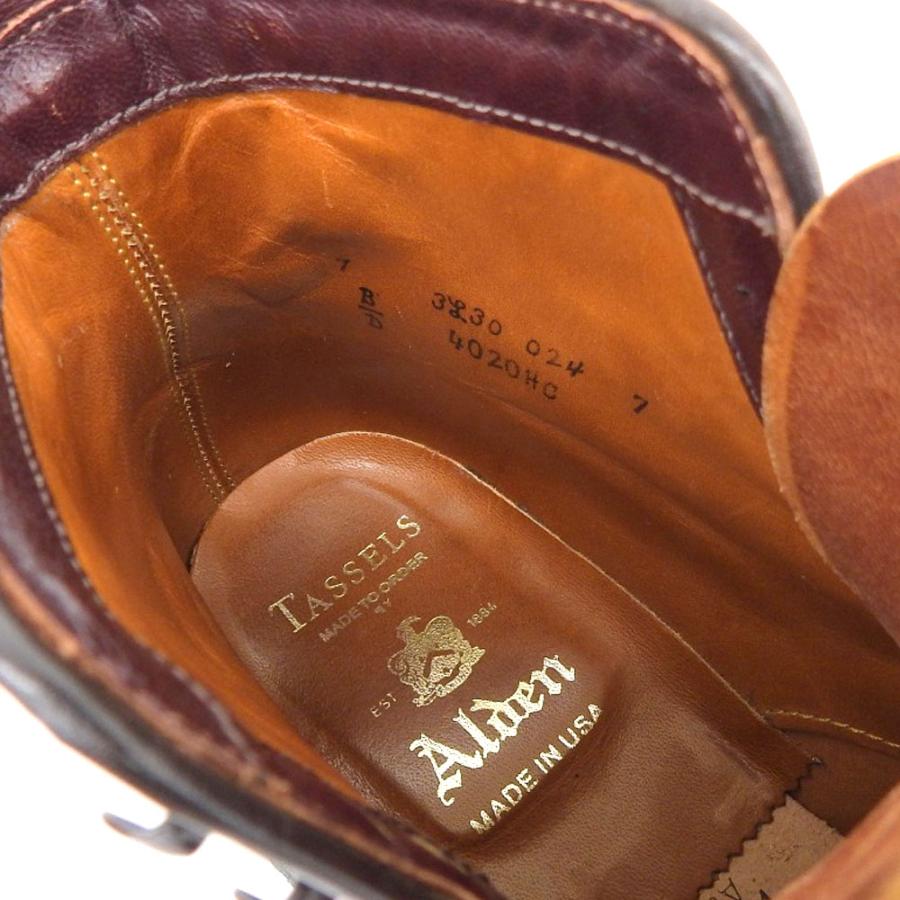 ALDEN 美品 Alden オールデン TASSELS別注 コードバン タンカー ALDEN 美品 Alden オールデン TASSELS別注 コードバン タンカー