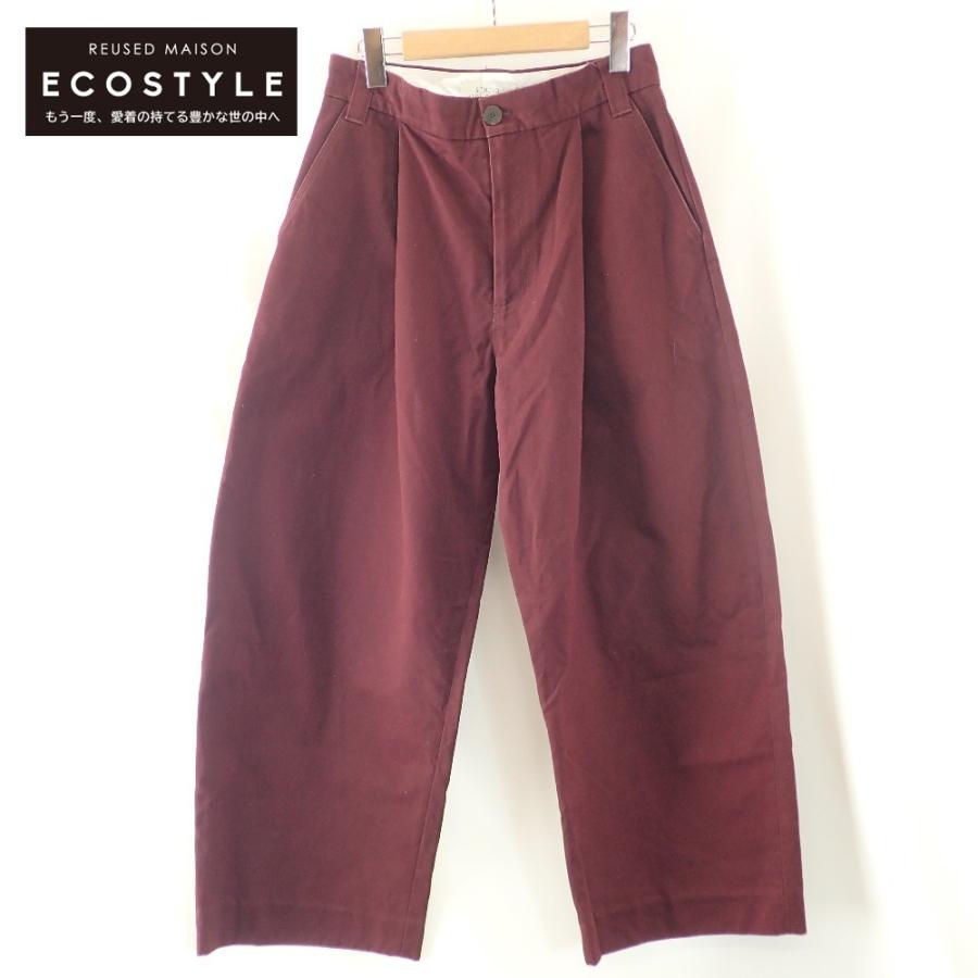 美品/ STUDIO NICHOLSON スタジオ ニコルソン SNM-351 ピーチドコットン ボリュームパンツ/ ボトムス S ボルドー  レディース :2889900000071534:ブランドリユースショップエコスタイル - 通販 - Yahoo!ショッピング
