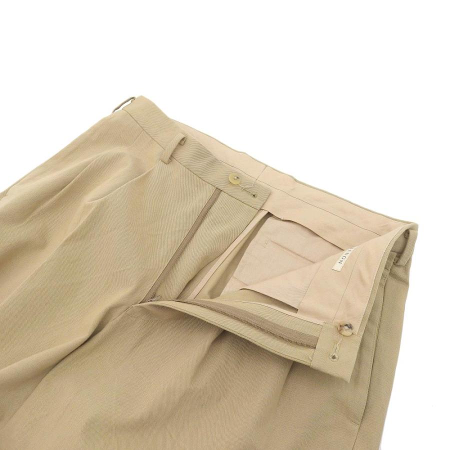 美品 HEUGN ユーゲン チノ 2プリーツ トウラザーズ ボトムス ベージュ 