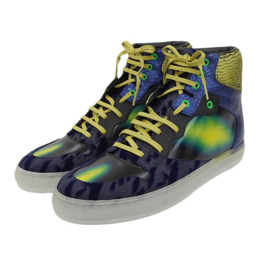 BALENCIAGA 新品同様 バレンシアガ マルチマテリアル ハイカット  