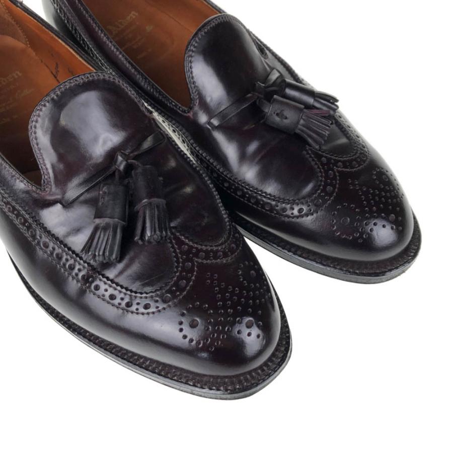 【美品】Alden × BEAMS 別注 タッセル ローファー 黒 7.5B/D ALDEN（オールデン） 美品 インターナショナルギャラリー ビームス別注