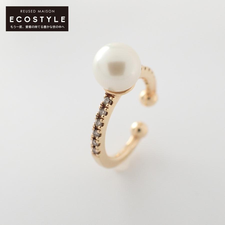 美品 Hirotaka ヒロタカ K10 アコヤパール / 0.06ct ダイヤモンド